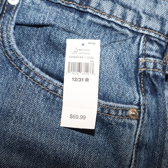 Gap Womens Baggy Jeans Mid Rise Super Wide Leg Relaxed Med Wash Size 12/31R NWT - Picture 4 of 10
